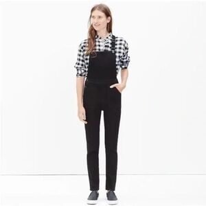 Madewell black overalls